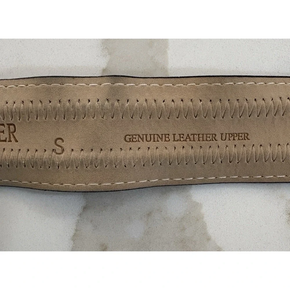 Boston Proper Embellished Gold Metallic Leather Belt‎ Western Rodeo Boho Cowgirl